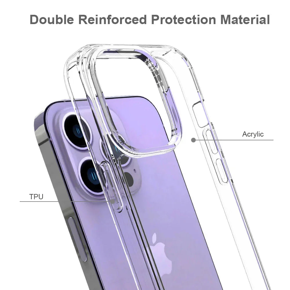 Armor-X AHN Shockproof Protective Case For iPhone 14 Pro - Clear - Tashqila Armor-X AHN Shockproof Protective Case For iPhone 14 Pro - Clear - Tashqila